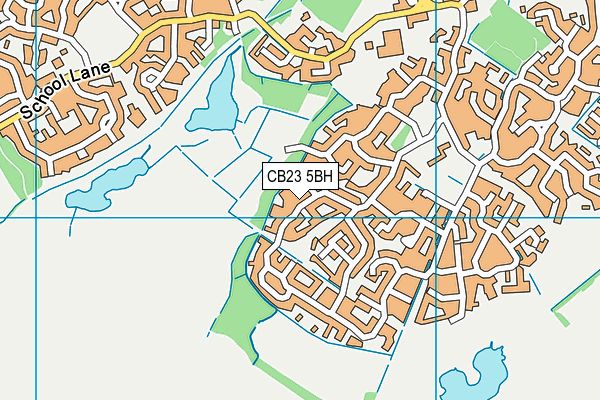 CB23 5BH map - OS VectorMap District (Ordnance Survey)