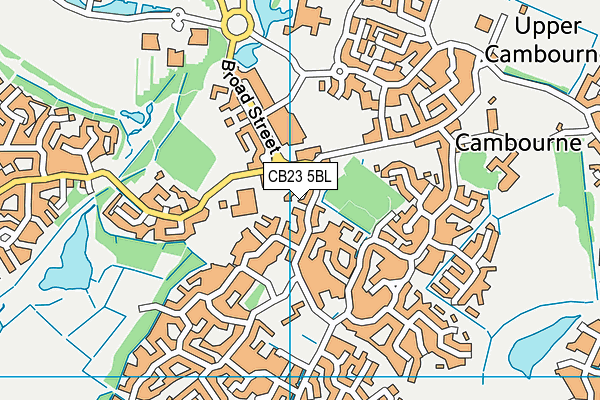 CB23 5BL map - OS VectorMap District (Ordnance Survey)