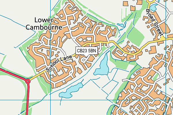 CB23 5BN map - OS VectorMap District (Ordnance Survey)