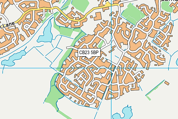 CB23 5BP map - OS VectorMap District (Ordnance Survey)