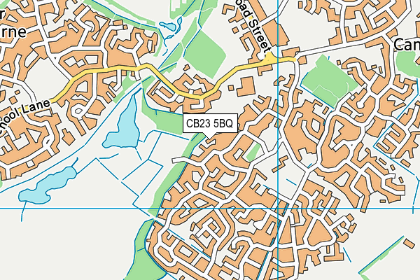 CB23 5BQ map - OS VectorMap District (Ordnance Survey)