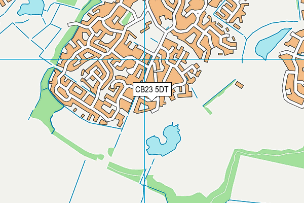 CB23 5DT map - OS VectorMap District (Ordnance Survey)