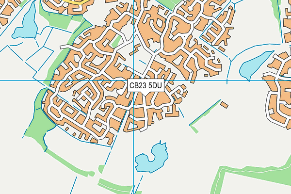 CB23 5DU map - OS VectorMap District (Ordnance Survey)