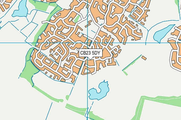 CB23 5DY map - OS VectorMap District (Ordnance Survey)
