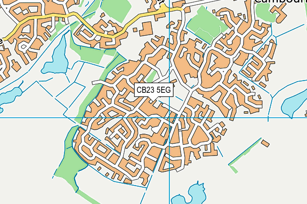 CB23 5EG map - OS VectorMap District (Ordnance Survey)