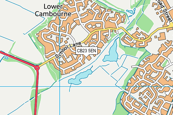 CB23 5EN map - OS VectorMap District (Ordnance Survey)