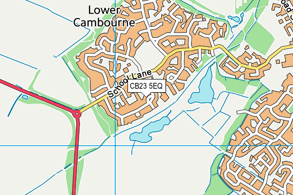 CB23 5EQ map - OS VectorMap District (Ordnance Survey)