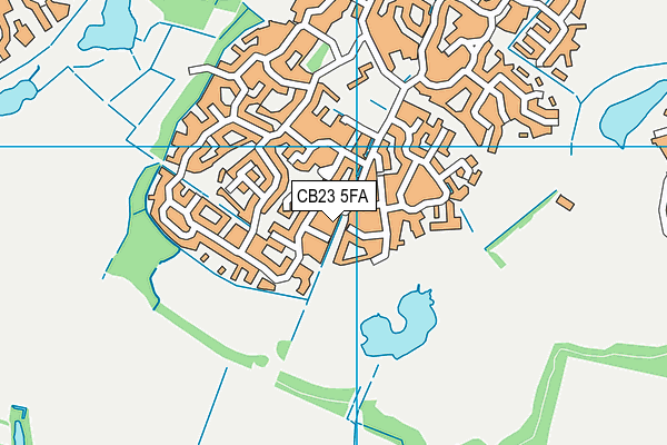 CB23 5FA map - OS VectorMap District (Ordnance Survey)