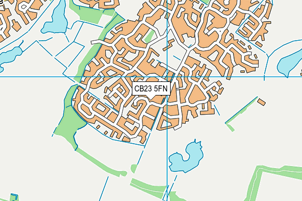CB23 5FN map - OS VectorMap District (Ordnance Survey)