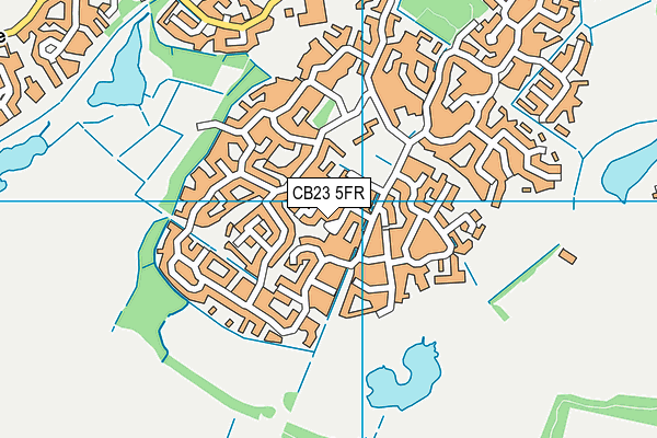 CB23 5FR map - OS VectorMap District (Ordnance Survey)