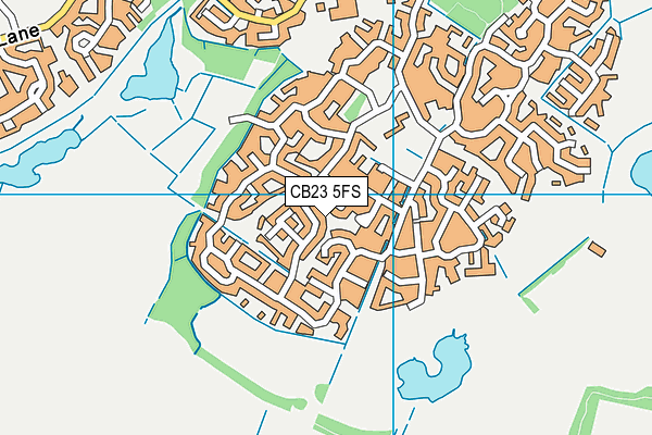 CB23 5FS map - OS VectorMap District (Ordnance Survey)