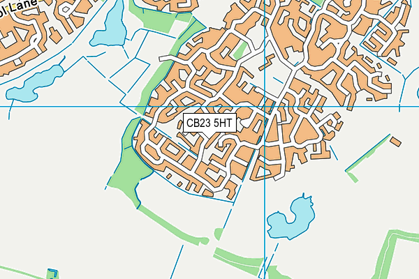 CB23 5HT map - OS VectorMap District (Ordnance Survey)