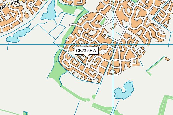 CB23 5HW map - OS VectorMap District (Ordnance Survey)
