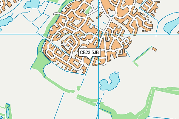 CB23 5JB map - OS VectorMap District (Ordnance Survey)