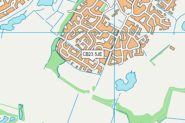 CB23 5JE map - OS VectorMap District (Ordnance Survey)