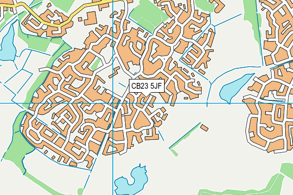 CB23 5JF map - OS VectorMap District (Ordnance Survey)
