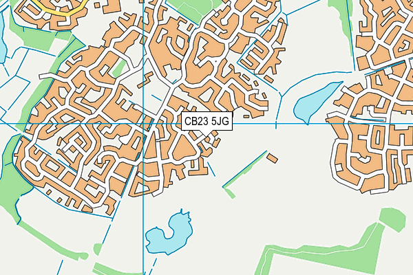 CB23 5JG map - OS VectorMap District (Ordnance Survey)