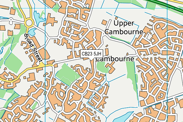 CB23 5JH map - OS VectorMap District (Ordnance Survey)