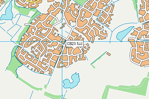 CB23 5JJ map - OS VectorMap District (Ordnance Survey)