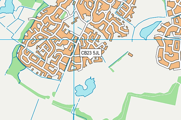 CB23 5JL map - OS VectorMap District (Ordnance Survey)