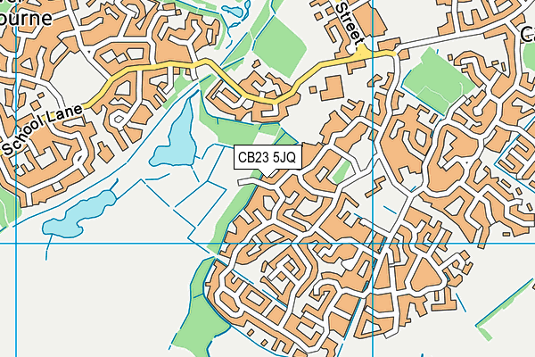 CB23 5JQ map - OS VectorMap District (Ordnance Survey)