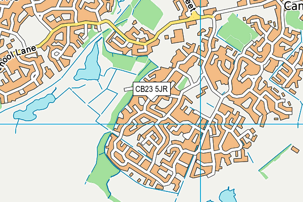 CB23 5JR map - OS VectorMap District (Ordnance Survey)