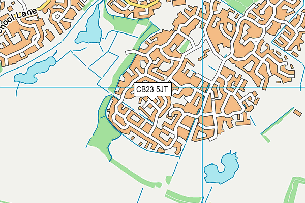 CB23 5JT map - OS VectorMap District (Ordnance Survey)