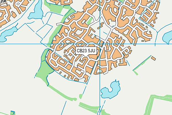 CB23 5JU map - OS VectorMap District (Ordnance Survey)