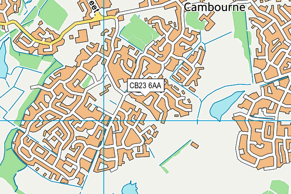 CB23 6AA map - OS VectorMap District (Ordnance Survey)