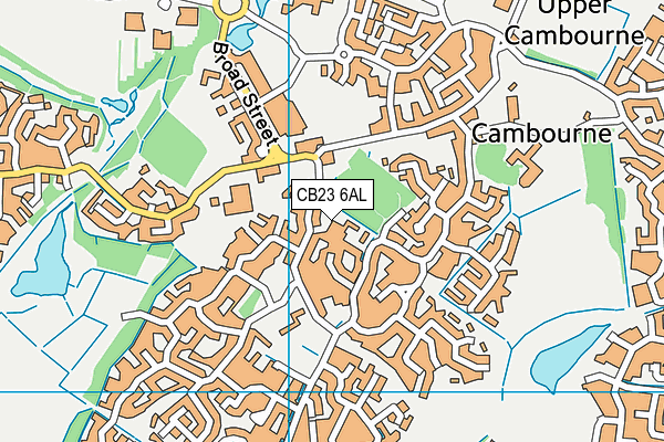 CB23 6AL map - OS VectorMap District (Ordnance Survey)