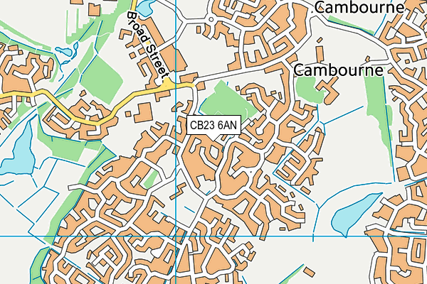 CB23 6AN map - OS VectorMap District (Ordnance Survey)