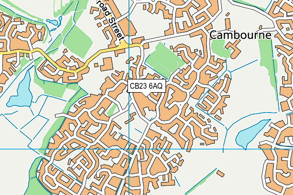 CB23 6AQ map - OS VectorMap District (Ordnance Survey)