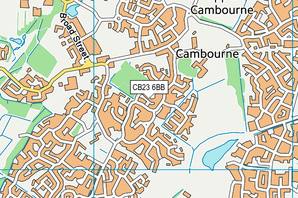 CB23 6BB map - OS VectorMap District (Ordnance Survey)