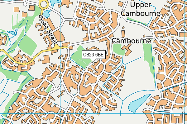 CB23 6BE map - OS VectorMap District (Ordnance Survey)