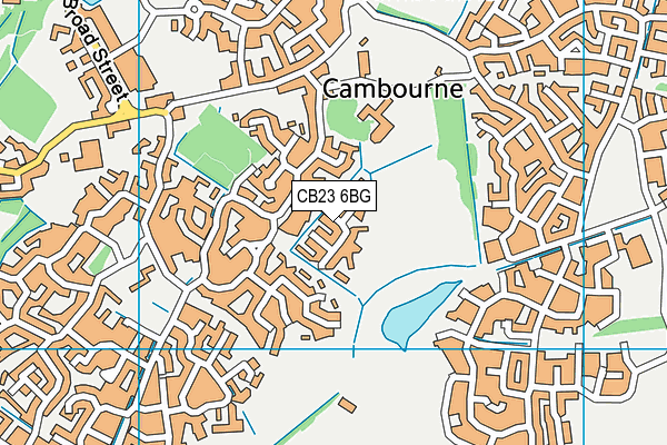 CB23 6BG map - OS VectorMap District (Ordnance Survey)