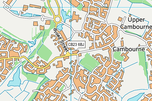 CB23 6BJ map - OS VectorMap District (Ordnance Survey)