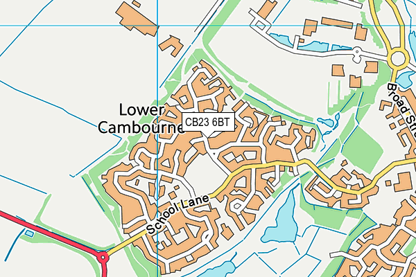 CB23 6BT map - OS VectorMap District (Ordnance Survey)