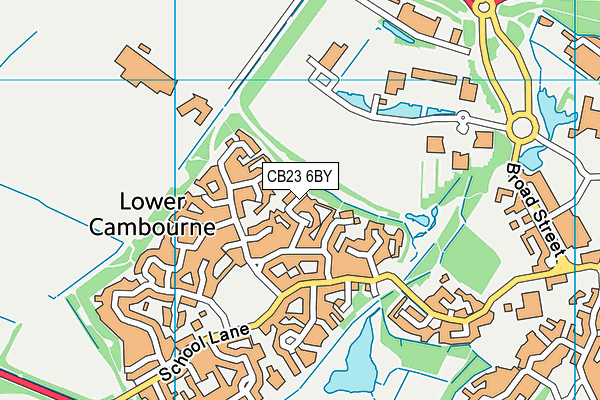 CB23 6BY map - OS VectorMap District (Ordnance Survey)