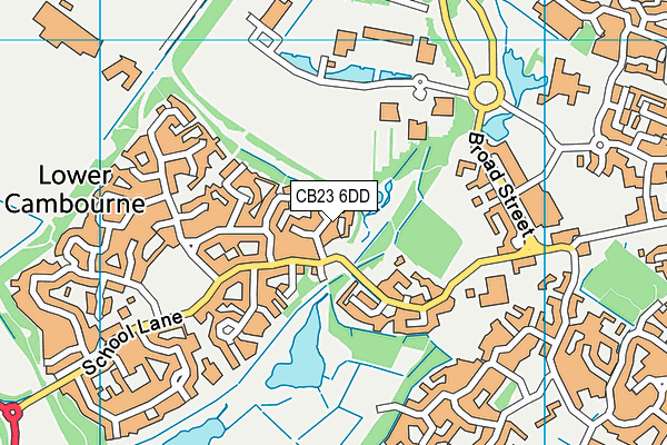 CB23 6DD map - OS VectorMap District (Ordnance Survey)