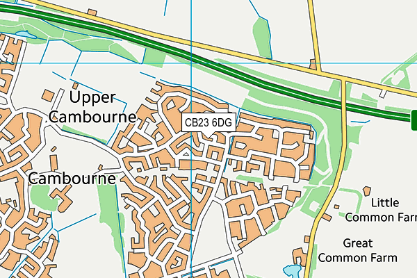 CB23 6DG map - OS VectorMap District (Ordnance Survey)