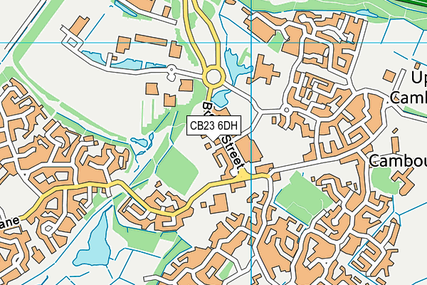 CB23 6DH map - OS VectorMap District (Ordnance Survey)