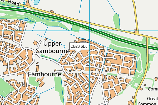 CB23 6DJ map - OS VectorMap District (Ordnance Survey)