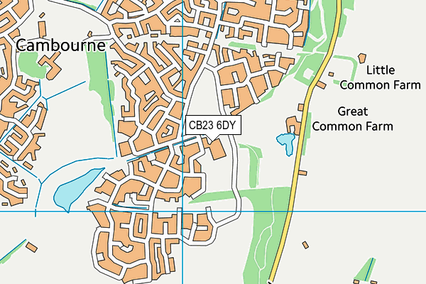 CB23 6DY map - OS VectorMap District (Ordnance Survey)