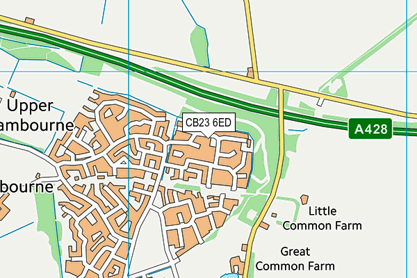 CB23 6ED map - OS VectorMap District (Ordnance Survey)