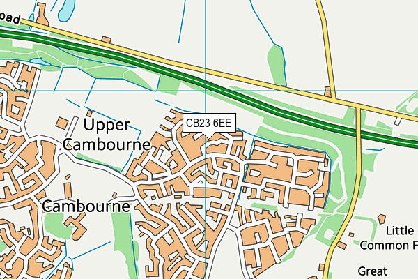 CB23 6EE map - OS VectorMap District (Ordnance Survey)