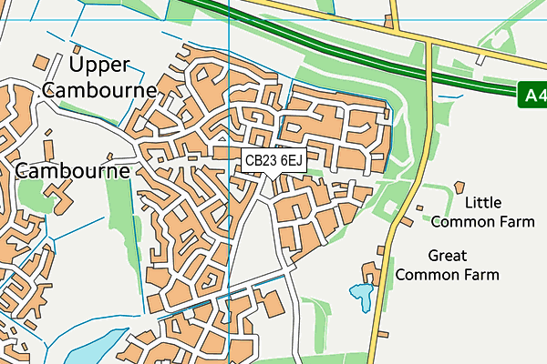 CB23 6EJ map - OS VectorMap District (Ordnance Survey)