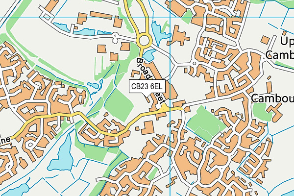 CB23 6EL map - OS VectorMap District (Ordnance Survey)