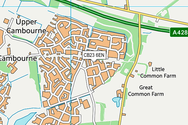CB23 6EN map - OS VectorMap District (Ordnance Survey)