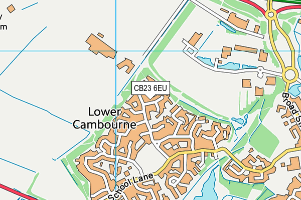 CB23 6EU map - OS VectorMap District (Ordnance Survey)