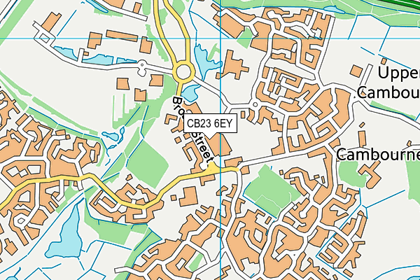 CB23 6EY map - OS VectorMap District (Ordnance Survey)